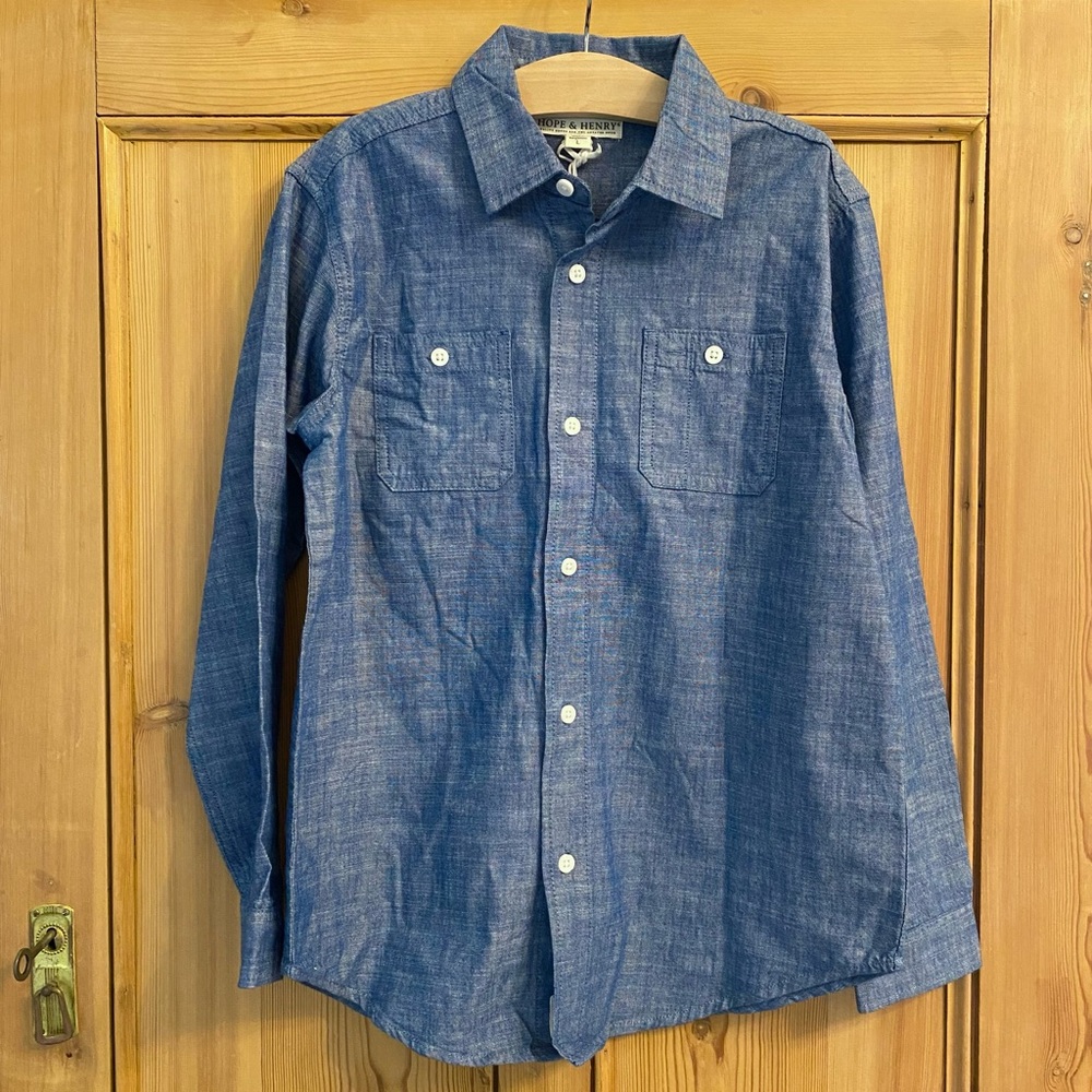 Boy’s Hope & Henry Organic Cotton Chambray Button Up